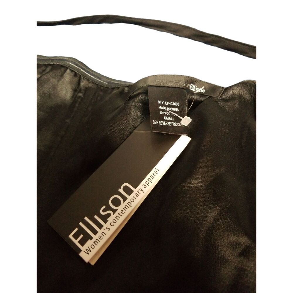 Ellison Black Studded zip up Bustier NWT Size Small Bustier